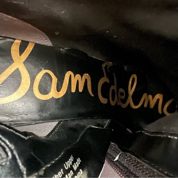 Sam Edelman Roya Studded Suede Booties Womens Size 5.5 M Cone Heel Biker Chic - Picture 14 of 14